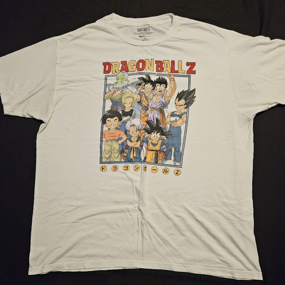 Dragon Ball Z 2XL 2019 White Graphic Short Sleeve T-Shirt